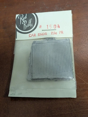 Red Ball - Metal Casting - HO Scale - #1504 - Car Ends - NOS