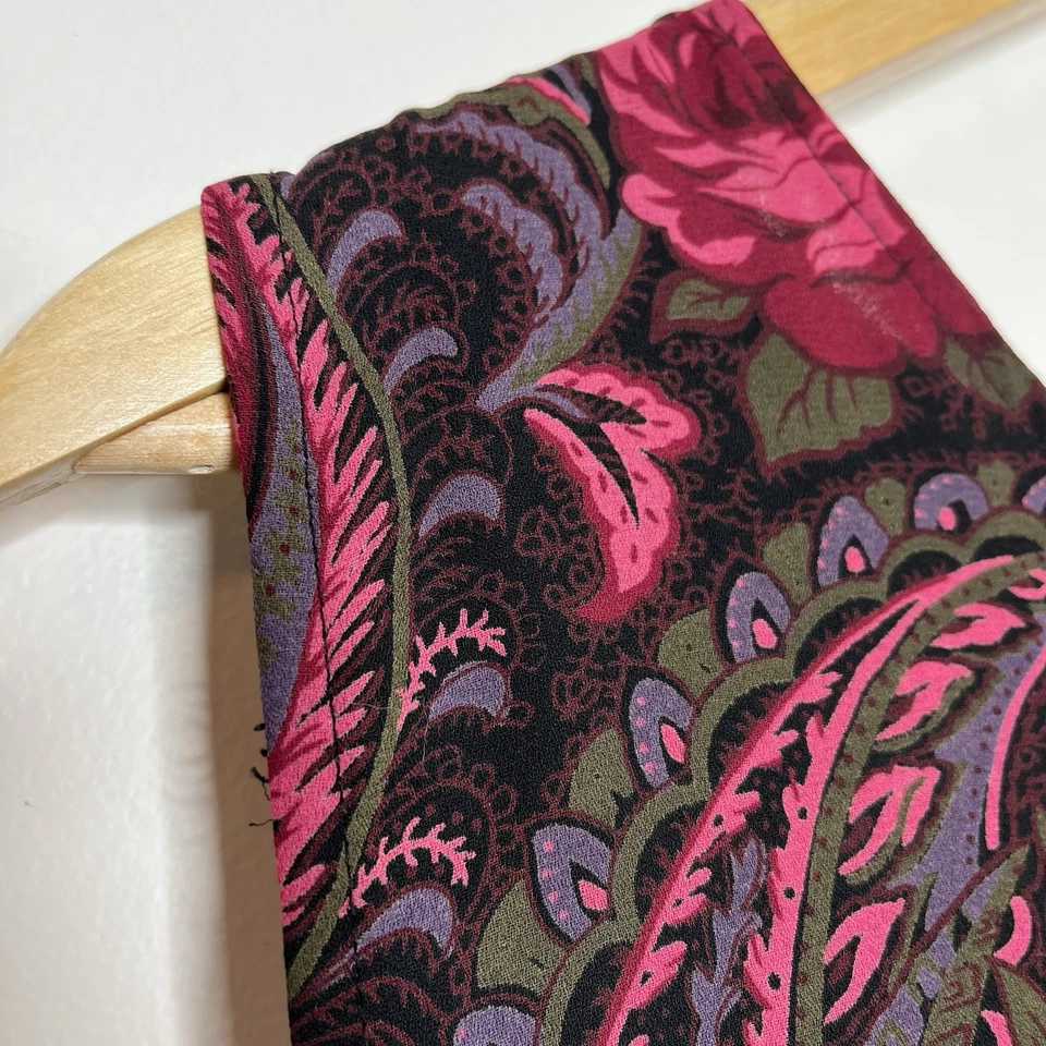 Maxi Vestido Floral Rosa Paisley Para Mujer 16 Cachichemira Hada Grunge Oscuro Romántico Foto 4 de 4