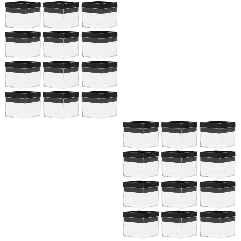 2 PCS Clear Plastic Display Cases for Rock & Specimen Storage