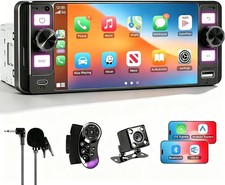 Power Acoustic Single DIN 6.5" Pantalla Táctil Coche Estéreo Apple Carplay