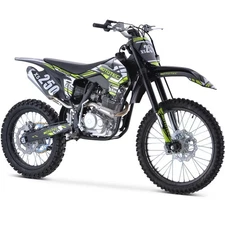 MotoTec X2 250cc 4-Stroke Mini Gas Dirt Bike Off-Road Motorcycle Scooter