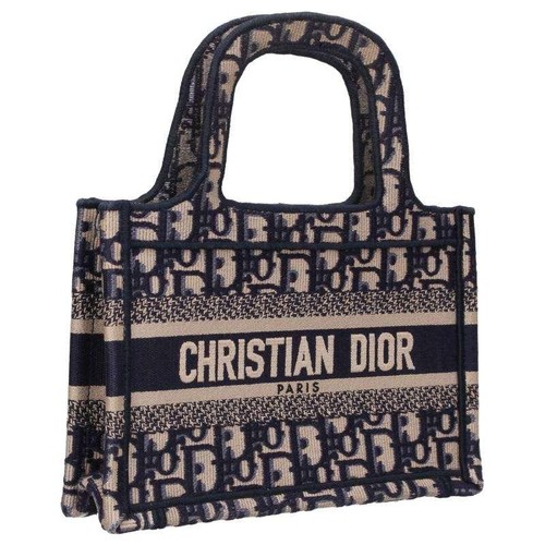 DIOR Bag: Book Tote Mini Navy W21H15D4.5cm w/dust bag;