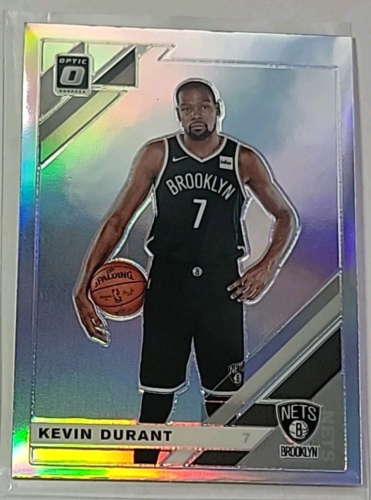 Kevin Durant 2019-20 Panini Donruss Optic Silver Prizm Card #112 Brooklyn Nets