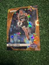 2024 Panini Prizm WNBA Brittney Sykes Washington Mystics Orange Cracked Ice AM1