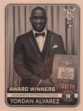 2020 TOPPS BIG LEAGUE #270 YORDAN ALVAREZ BLACK AND WHITE 30/50 ASTROS ROOKIE 