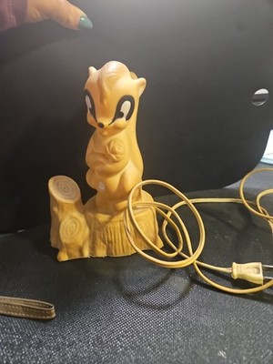 Very Old  Squirrel Night Light Lamp, Underwriters Laboratories Inc LAMP WORKS 