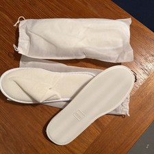 New Slippers Unisex 2 Pairs Bags Bathroom Spa Travelling Soft Non-slip 12  Long
