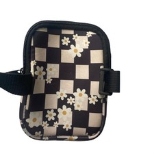 Black Zippered Small Pouch Case Holder Bag