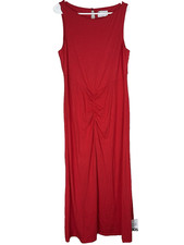 ASOS Design Red Sleeveless Ruched Maxi Dress Women’s Size US 14 New with Tags
