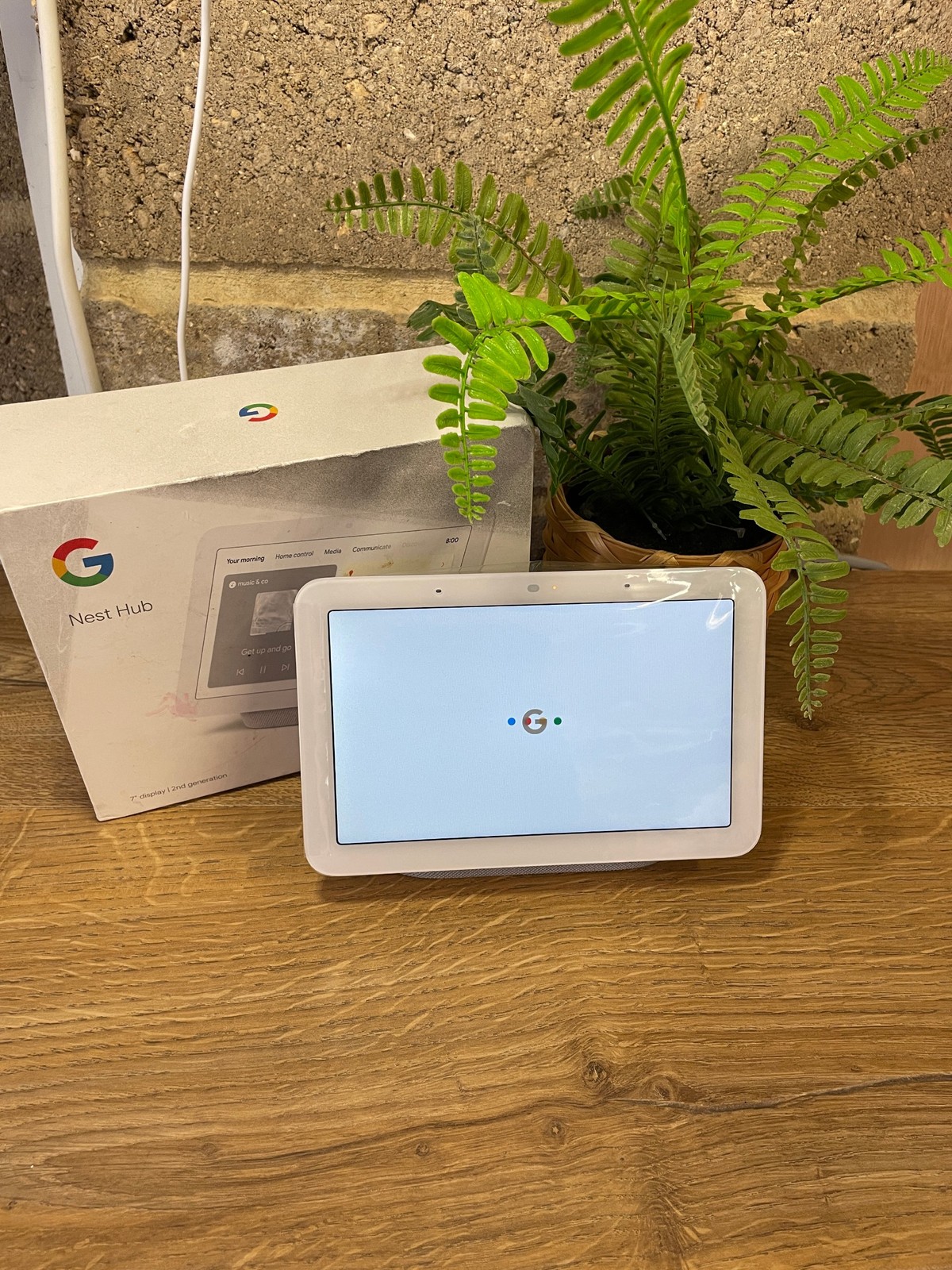 Google Nest Hub 2nd Generation Smart Home Assistant, White