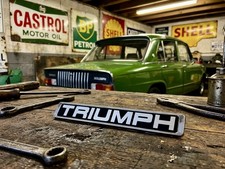 ORIGINAL Triumph Dolomite Sprint, 1850, 1500TC, Chrome Rear Boot Badge 88627252