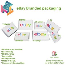 eBay Branded Packaging Small Cardboard Box Royal mail small parcel, large letter