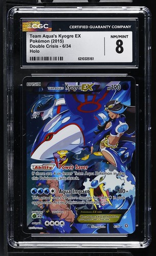 Team Aqua's Kyogre-EX graded CGC 8 for sale on eBay