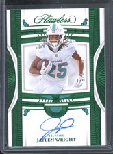 2024 Panini Flawless JAYLEN WRIGHT #RDS-JWT RC Rookie Green Emerald Auto /5 SSP