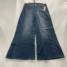 PILCRO The Adi Knit Mid-Rise Flare Jeans Women's Size 30 Blue