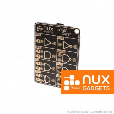 nux GADGETS  Logic Gates Card Pro - Interaktive Logikgatter Lernboard Karte