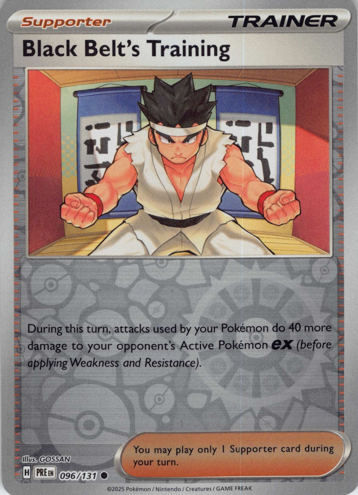 Black Belt's Training #096/131 Pokemon SV: Prismatic Evolutions Common NM