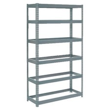 Boltless Extra Heavy Duty Shelving 48"W x 18"D x 96"H 6 Shelves No Deck
