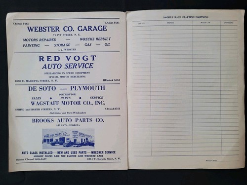 1948 Lakewood Speedway National Championship Stock Car Program, Red Byron Wins - Picture 5 of 6