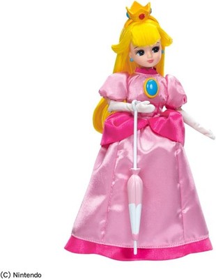 NEW IN BOX Princess Peach Licca Chan Doll Super Mario Takara Tomy