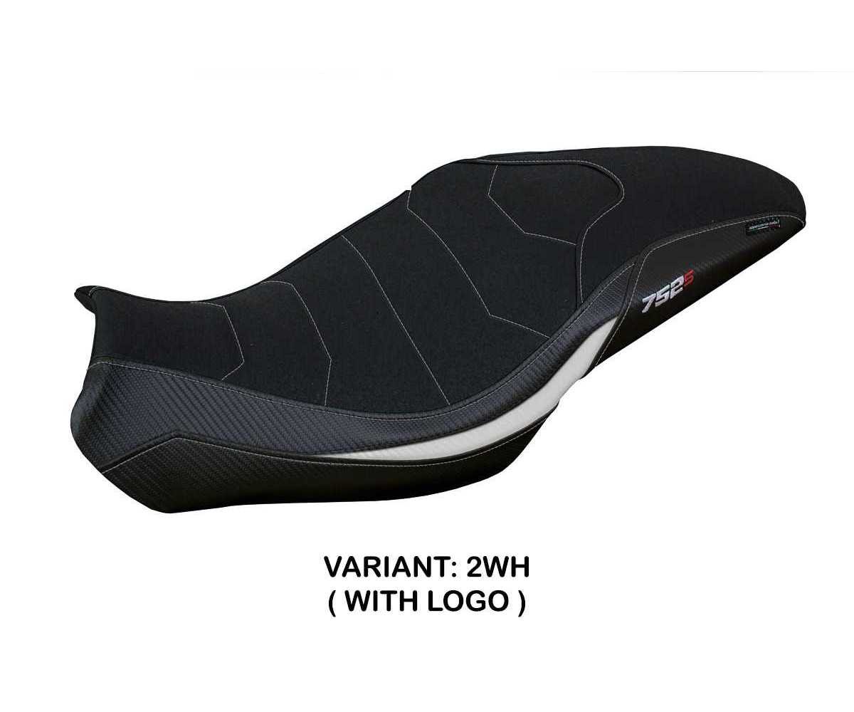 Seat saddle cover Lima ultragrip White WH + logo TPZ Benelli 752 S 2019 2026