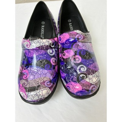 New without box Maddie Purple 11 Medium Nursing Clogs nightmare before Christmas