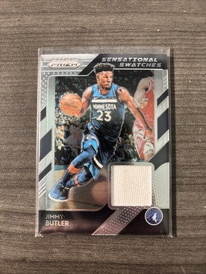 Jimmy Butler 2018-19 Prizm Sensational Swatches Jersey Card #25 T Wolves 