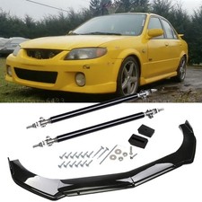 For Mazda Protege Glossy Black Front Bumper Lip Chin Spoiler Splitter Body Kit For Mazda Protege Glossy Black Front Bumper Lip Chin Spoiler Splitter Body Kit