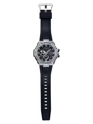 Casio G-Shock GST-B100 Series Black Dial Black Resin Band Watch