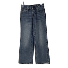 Old Navy Girls Straight Jeans 5 Medium Wash Adjustable NWT