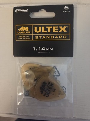 Dunlop 421P Ultex Guitar Picks 1.14 mm 6-Pack