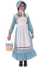 Brand New American Colonial Pioneer Girl Child Costume Medium 