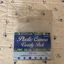 Design Works Crafts Plastic Canvas Variety Pack 997-2015 White 12 Pack NIP