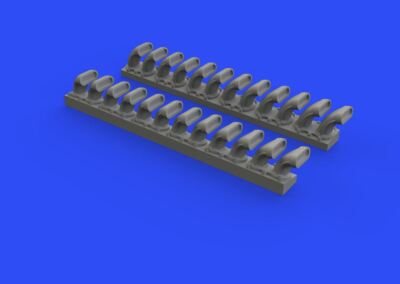 1/48 Eduard P-400 Exhaust Stacks for EDU (Resin)