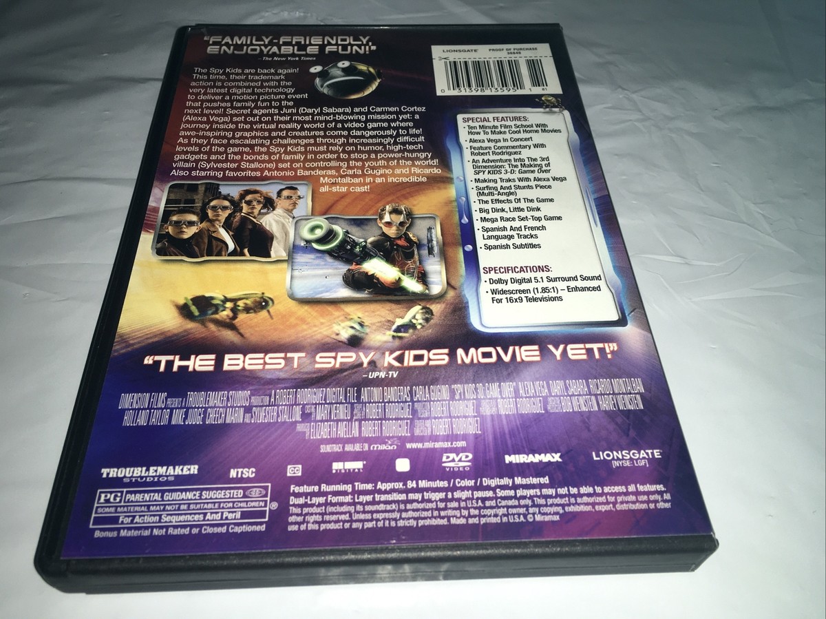 SPY KIDS 3 GAME OVER (2D) COLLECTOR'S SERIES (DVD) Antonio