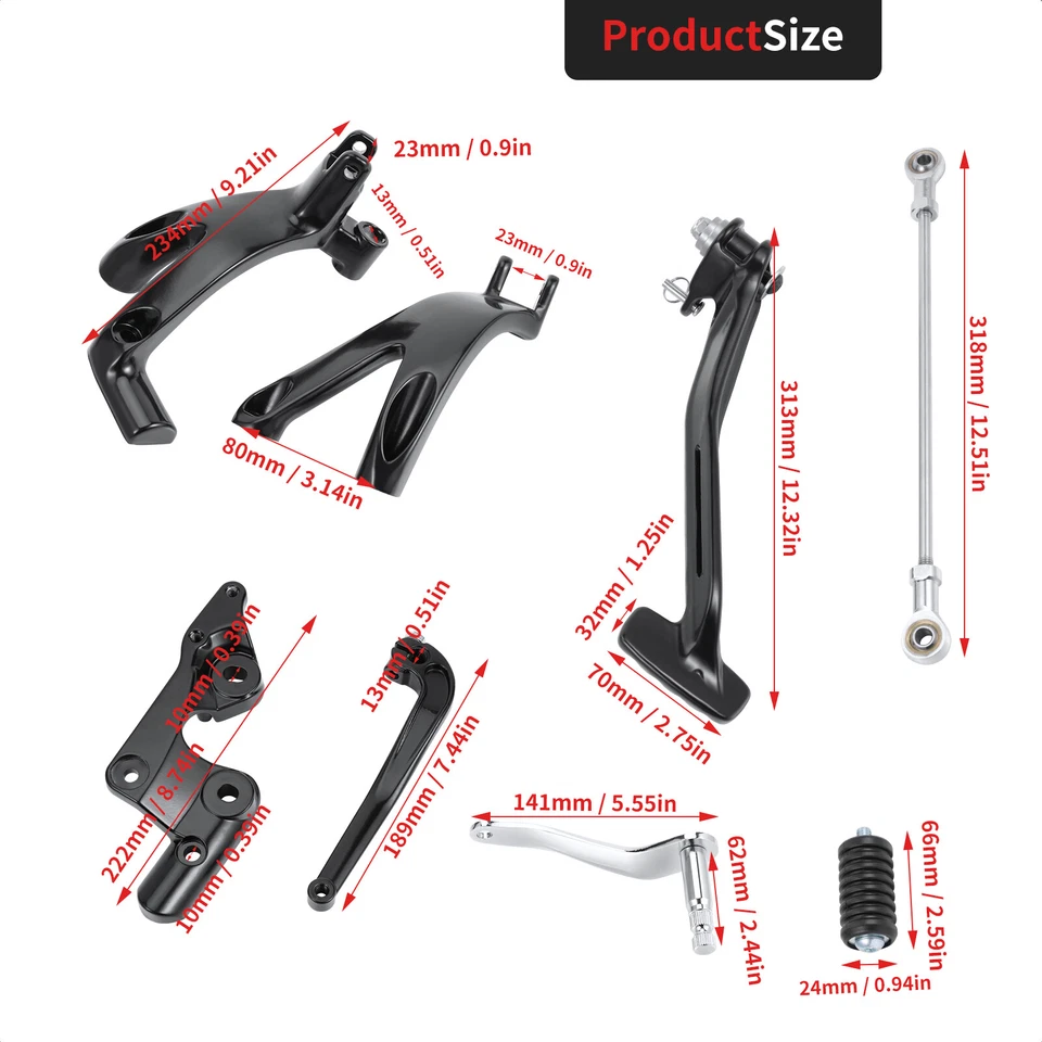 Palancas de control delantero acoplamientos para Harley Street Bob Low Rider 2018 2019-2023 Foto 4 de 4