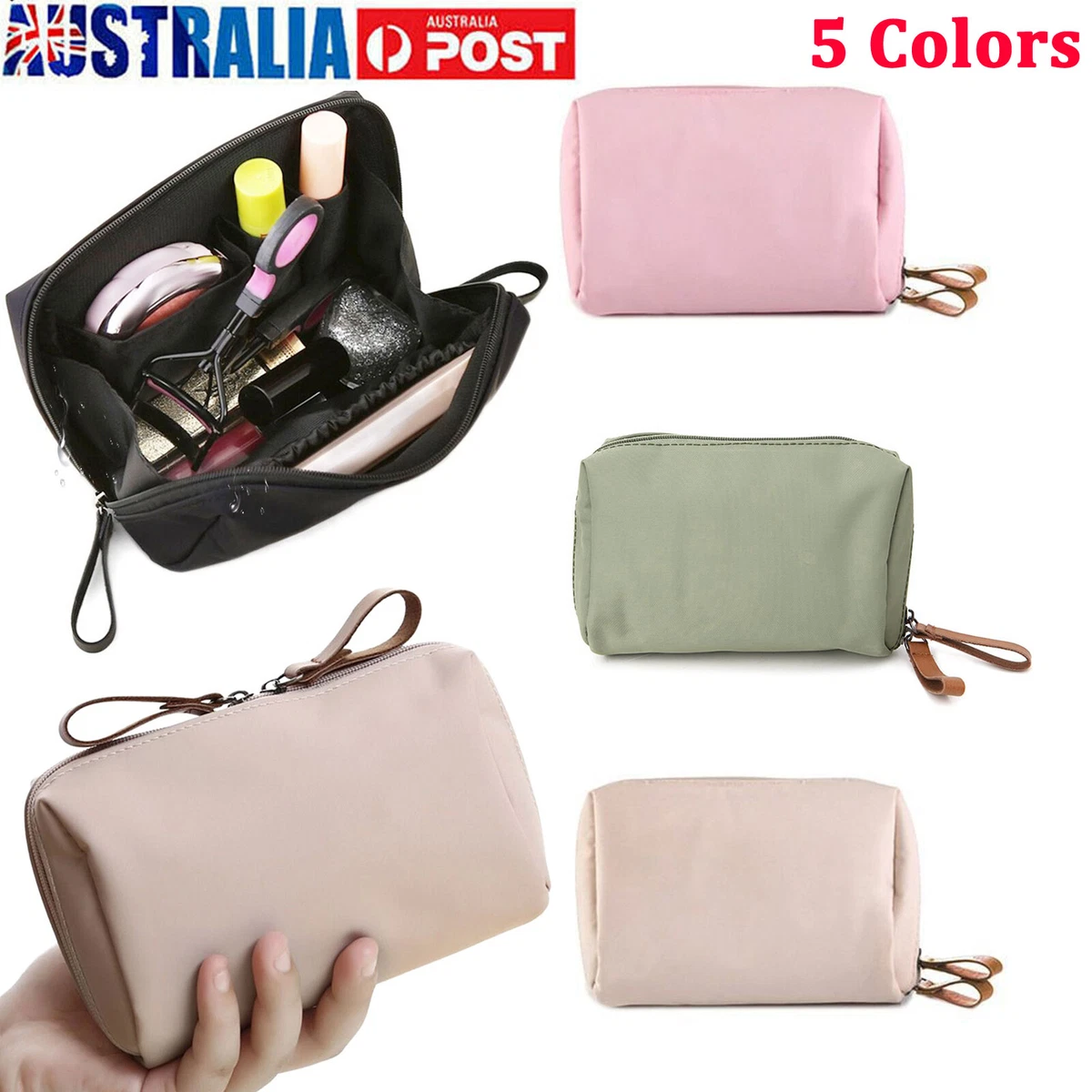 Cheap Corduroy Cosmetic Bag Small Makeup Pouch Lady Portable Travel  Toiletry Bag Necesserie Organizer Student Cute Pencil Case