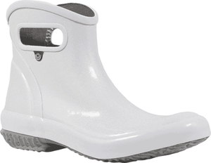 silver glitter rain boots
