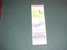 1981 Houston Astros v Los Angeles Dodgers Western Championship Baseball Ticket 