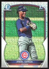 2023 4007B Bowman Chrome Prospects MOJO REFRACTOR Angel Cepeda Chicago Cubs