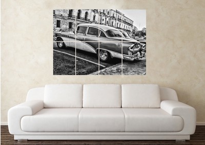 Large Chevrolet Bel Air (02) Muscle Car Hotrod V8 Wall Poster Art