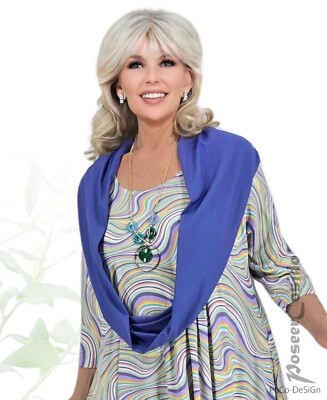 PoCo DeSiGn Lagenlook Viskose-Schal Schlauch-Schal Loop Jersey lavendel lila