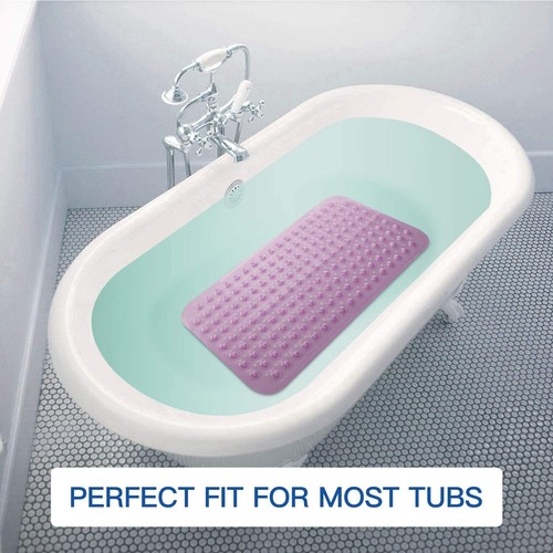 Bath Tub Shower Stall Mat - 31X15.5 Inch - Non-Slip - Latex Free, Purple - Picture 5 of 5