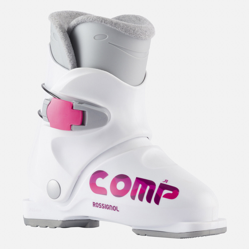 Chaussures de ski Comp J1 white enfant junior pour piste enneigée