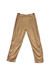 Rvca Womens Tan Elastic Waist SweatPants With Pockets 6621