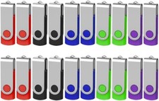 Lot 10/ 20 Pack 2G 4G 8G 16G 32G USB 2.0 Flash Drives Metal Swivel Memory Sticks