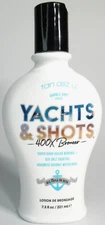 Yachts & Shots Tan ASZ U Tanning Bed Lotion 7.5 oz Double Shot 400X Bronzer