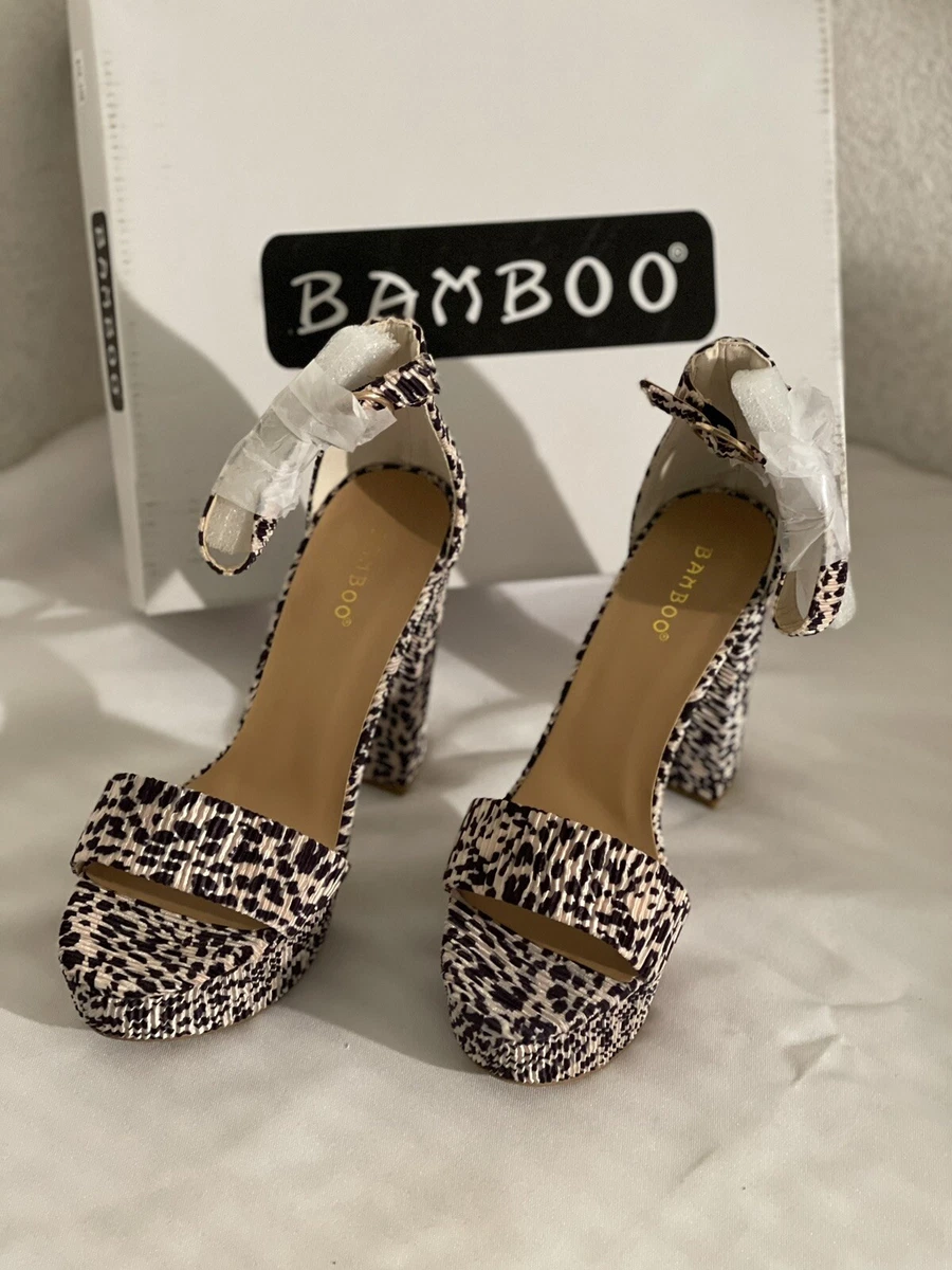 Bamboo leopard best sale sandals
