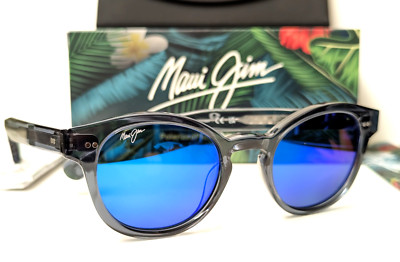 NEW Maui Jim Joy Ride Dove Grey w/ Blue Hawaii Polarized Lens Sunglass MJ841-27G