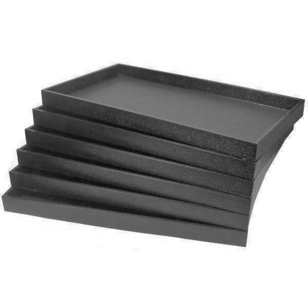 7pc Jewelry Display Trays Black Jewelry Trays Lot 7 Trays Jewelry Liner